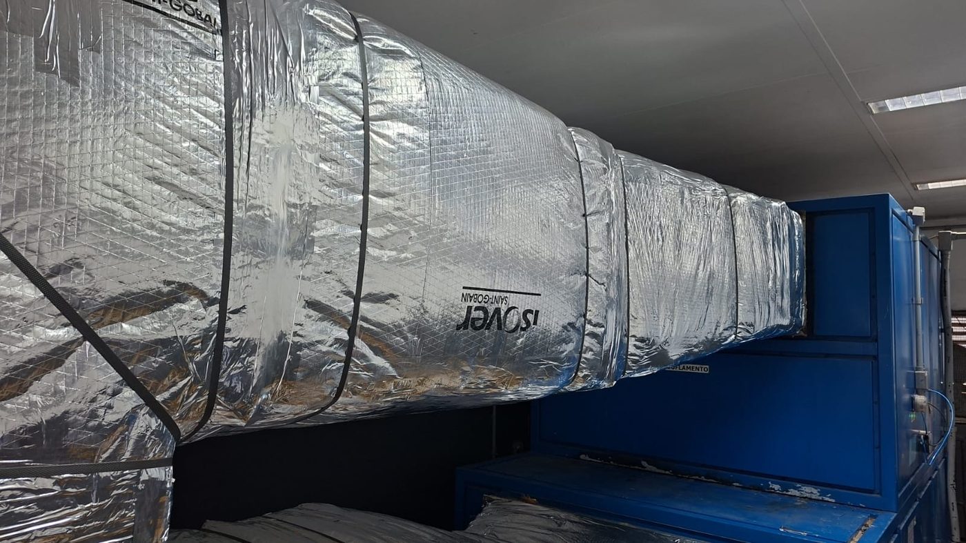 Duto refrigerante em aço inox