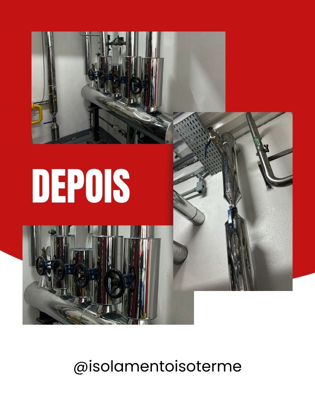 Revestimento em aço inox — antes e depois